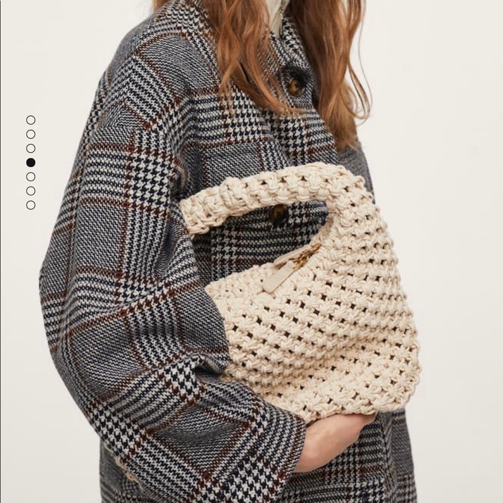 Mango Checked Pocket Jacket